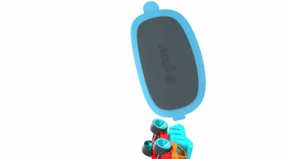 Trotineta 5-in-1 Yvolution Y Glider Luna Blue - Portbagaj autonom pentru depozitare