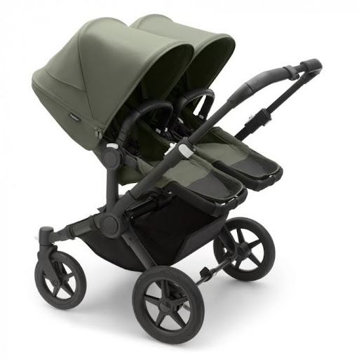 Carucior Bugaboo Donkey 5 Twin Black/Forest Green