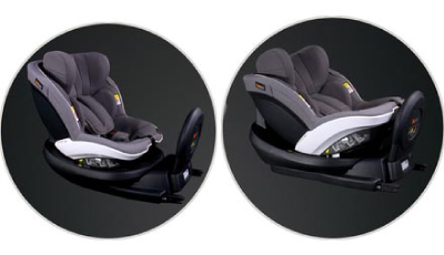 Scaun auto BeSafe iZi Modular X1 i-Size Cloud Melange - Instalare cu un singur click pe baza ISOfix