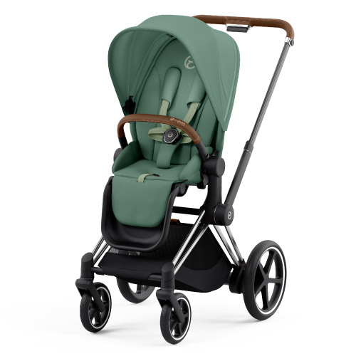 Cybex e-Priam Leaf Green chrome brown