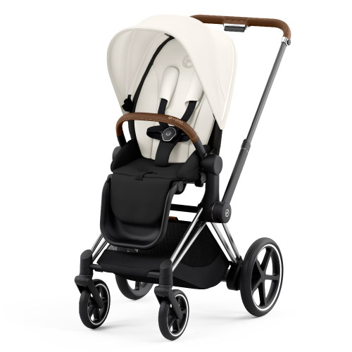 Cybex e-Priam Off White chrome brown