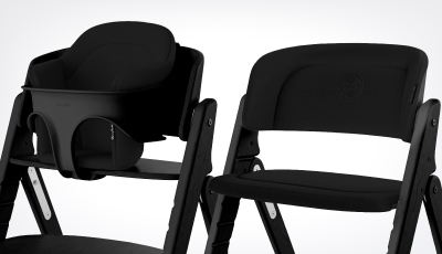 Set perne scaun de masa Cybex Click & Fold Stunning Black - confort desavarsit