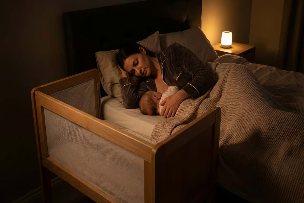 Avantajele pătuţului co-sleeping: somn liniștit și conexiune profundă între părinte și bebeluș