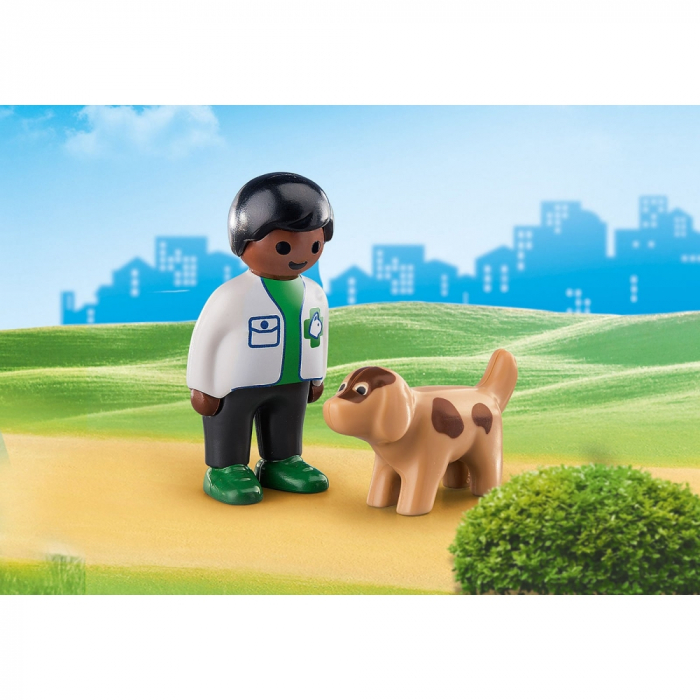 1.2.3 Veterinat Cu Catel Playmobil [2]