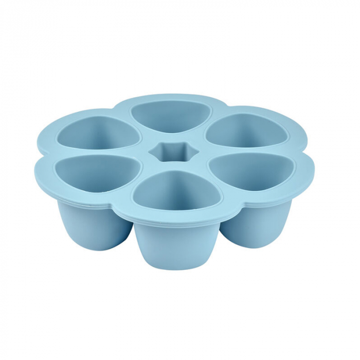 Recipient ermetic silicon multiportii 6x90 ml Beaba Windy Blue [2]