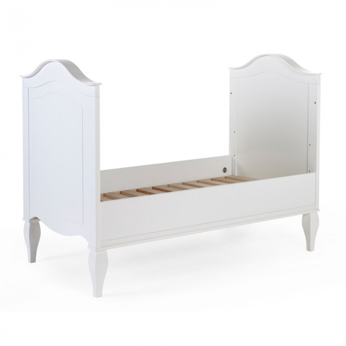 Patut Childhome Romantic White 70x140 cm, MDF/Pin Alb [3]