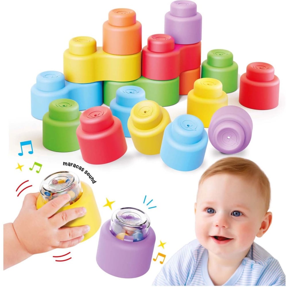 Set blocuri moi Quercetti Momy Soft Happy Sound 18 piese [2]