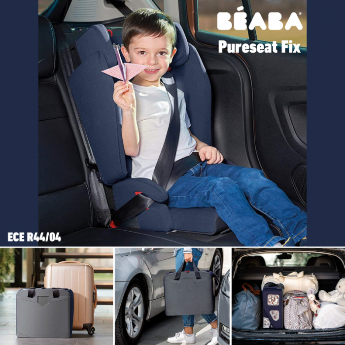 Scaun auto pliabil Beaba Pureseat Fix Isofix Navy Blue [8]