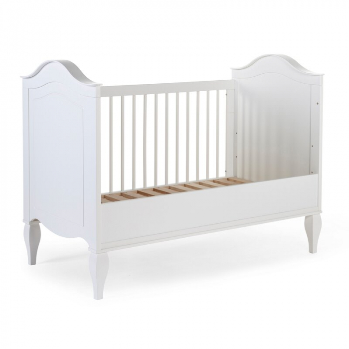 Patut Childhome Romantic White 70x140 cm, MDF/Pin Alb [2]