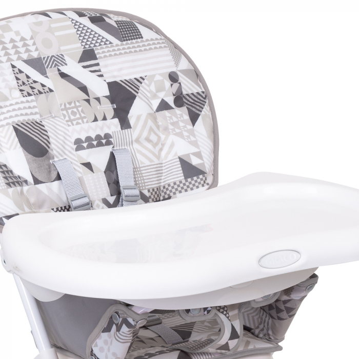Scaun de masa Graco Snack N Stow Patchwork Grey-Resigilat [4]