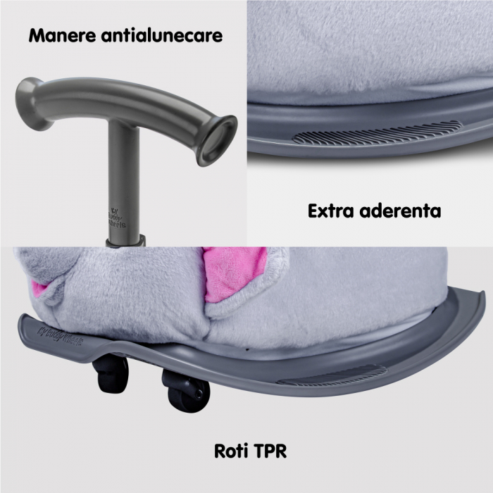 Balansoar cu roti My Buddy Wheels Elefant-Resigilat [4]