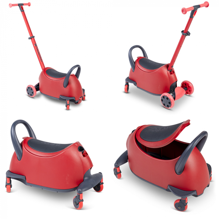 Trotineta 5-in-1 Yvolution Y Glider Luna Red-Resigilat [2]