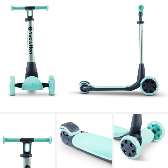 Trotineta Yvolution Y Glider Luna Green - Resigilat [3]