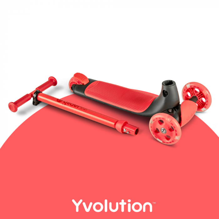 Trotineta cu 3 roti Yvolution Y Glider Kiwi Red-Resigilat [4]