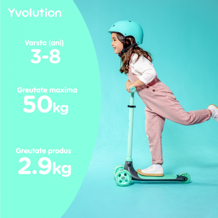 Trotineta cu 3 roti Yvolution Y Glider Kiwi Green - Resigilat [6]