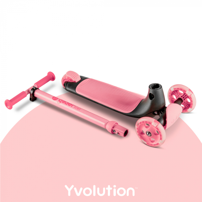 Trotineta cu 3 roti Yvolution Y Glider Kiwi Pink-Resigilat [4]