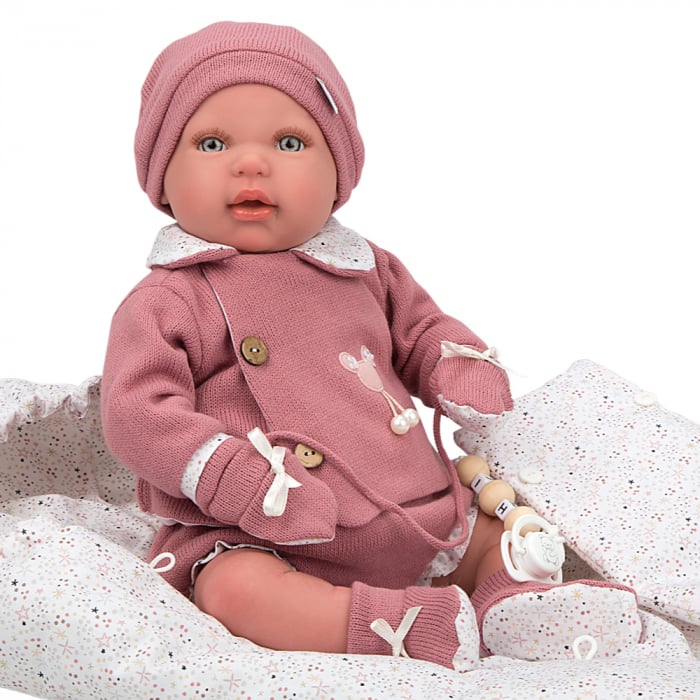 Papusa Reborn bebelus realist Arias Mia 45 cm si sac de dormit [2]