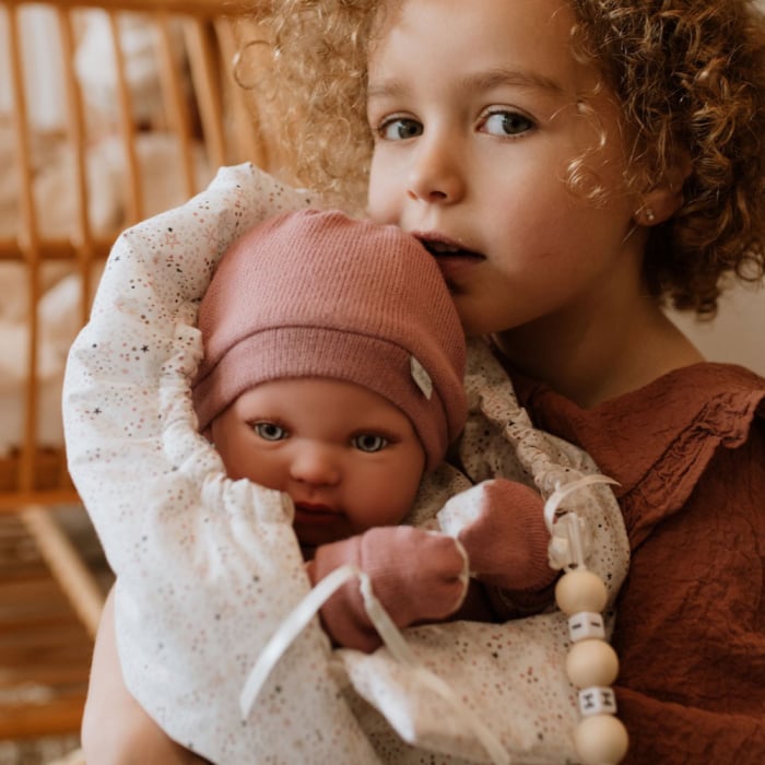 Papusa Reborn bebelus realist Arias Mia 45 cm si sac de dormit [7]