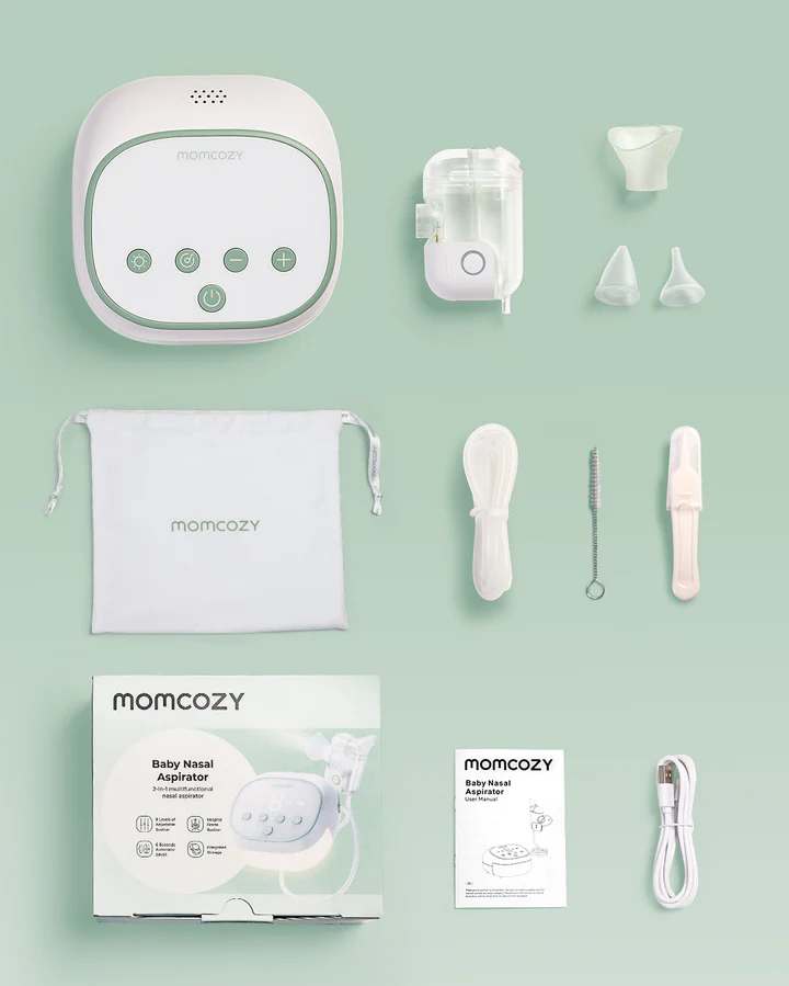 Aspirator nazal electric Momcozy BreezyClear 2 in 1, spray si aspirare [3]