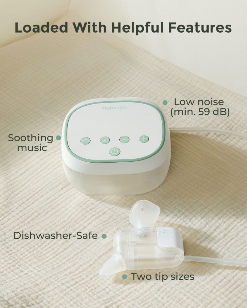 Aspirator nazal electric Momcozy BreezyClear Pro 2 in 1, spray si aspirare [10]