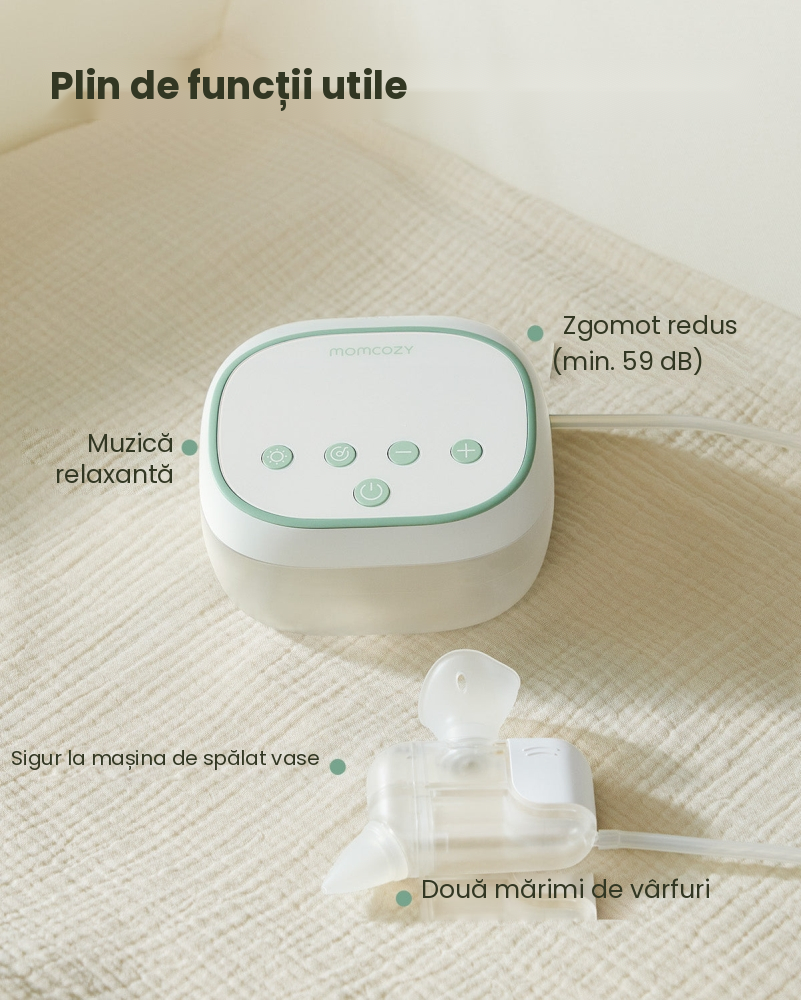 Aspirator nazal electric Momcozy BreezyClear Pro 2 in 1, spray si aspirare [9]