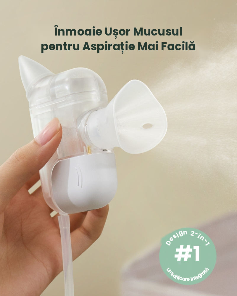 Aspirator nazal electric Momcozy BreezyClear Pro 2 in 1, spray si aspirare [2]