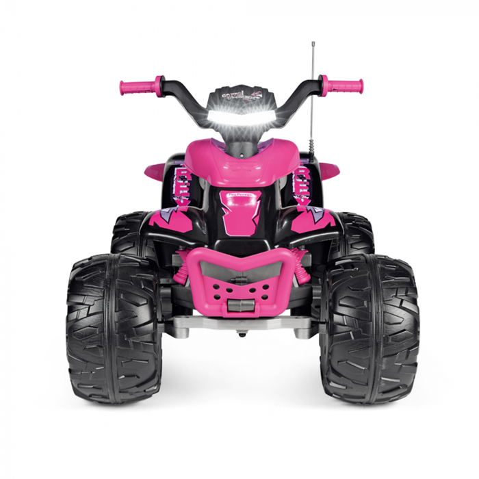 ATV Peg Perego Corral T-Rex, 330W, 12V, 3 ani +, Roz/ Negru [6]