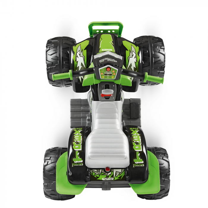 ATV Peg Perego Corral T-Rex, 330W, 12V, 3 ani +, Verde/ Negru [3]