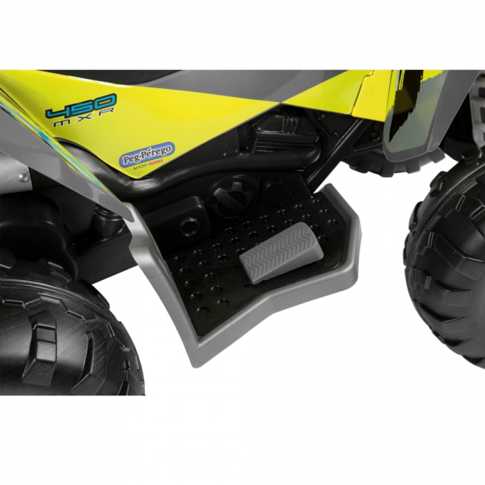 ATV Peg Perego Polaris Outlaw Citrus, 12V, 3 ani +, Galben / Gri [5]