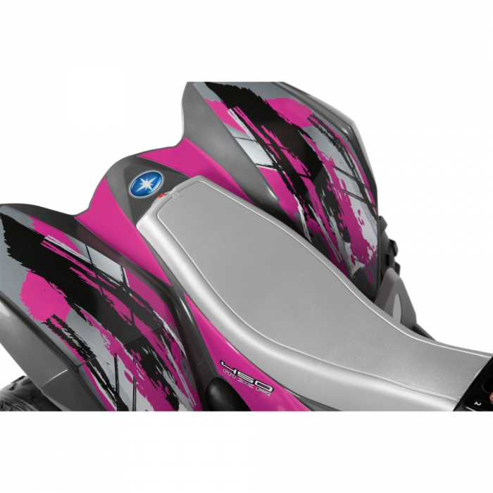 ATV Peg Perego Polaris Outlaw Pink Power, 12V, 3 ani+, Roz/Gri [2]