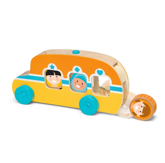 Autobuz de jucarie din lemn cu accesorii colectia Rostogol GO TOTs [3]