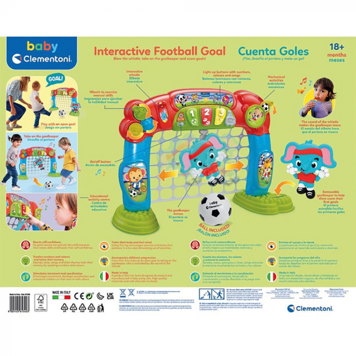 Baby Clementoni Poarta De Fotbal Interactiva [2]