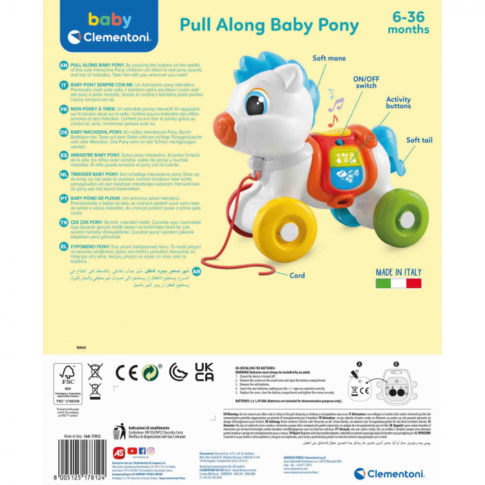 Baby Clementoni - Ponei Interactiv De Tras [3]