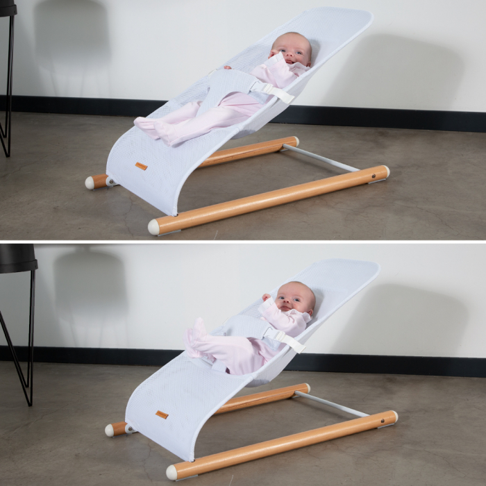 Balansoar Childhome Evolux, Natural/Alb [4]