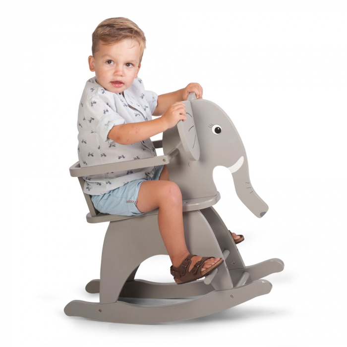 Balansoar din lemn Childhome 65x36x61 cm, Elefant [4]