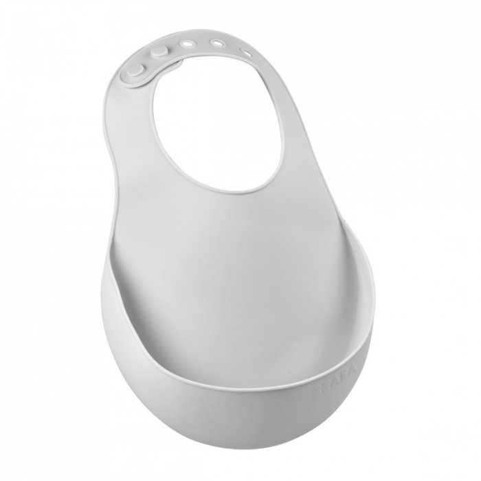 Baveta silicon Beaba Light Grey [5]