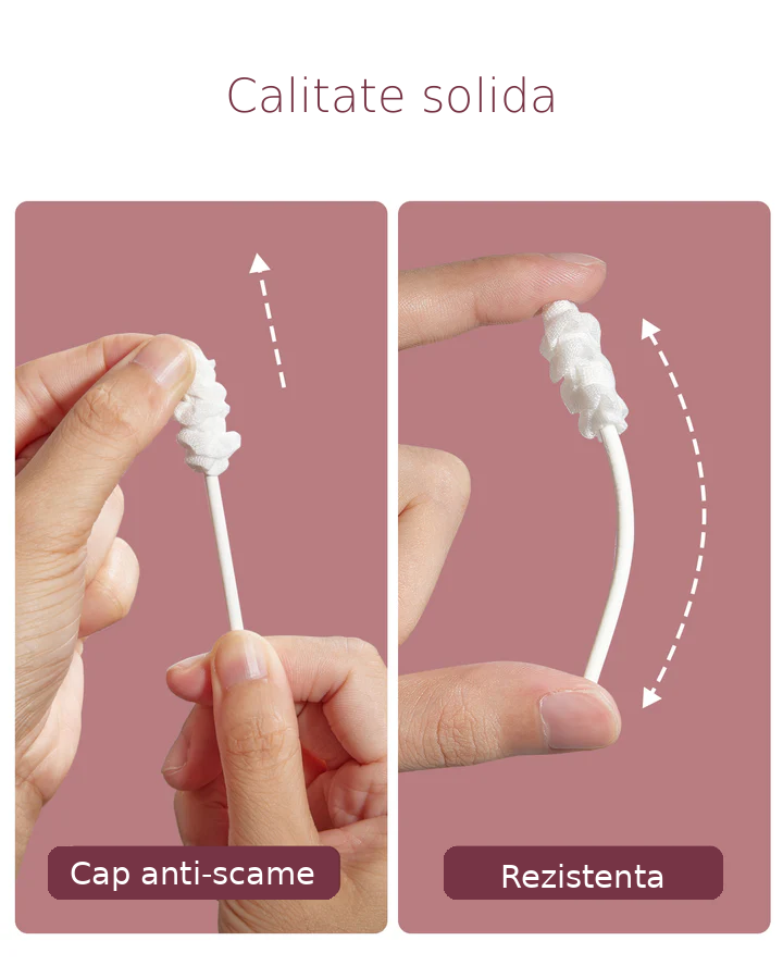 Betisoare bumbac pentru bebelusi Momcozy set 40 buc [3]