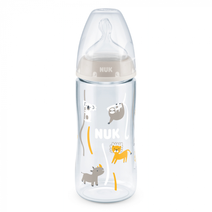 Biberon Nuk First Choice PP 300 ml, Control Temperatura, Tetina Silicon M, 0-6 luni, Koala