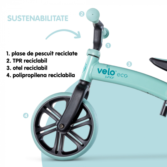 Bicicleta echilibru Yvolution Y Velo Junior Green [7]