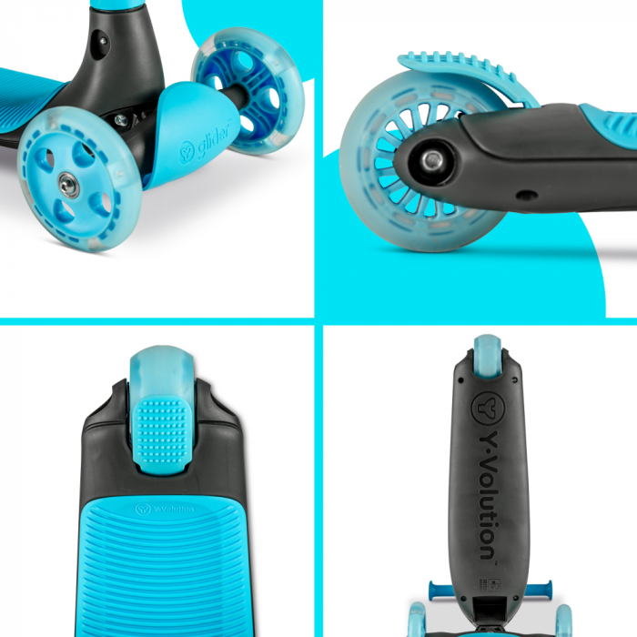 Trotineta cu 3 roti Yvolution Y Glider Kiwi Blue [5]