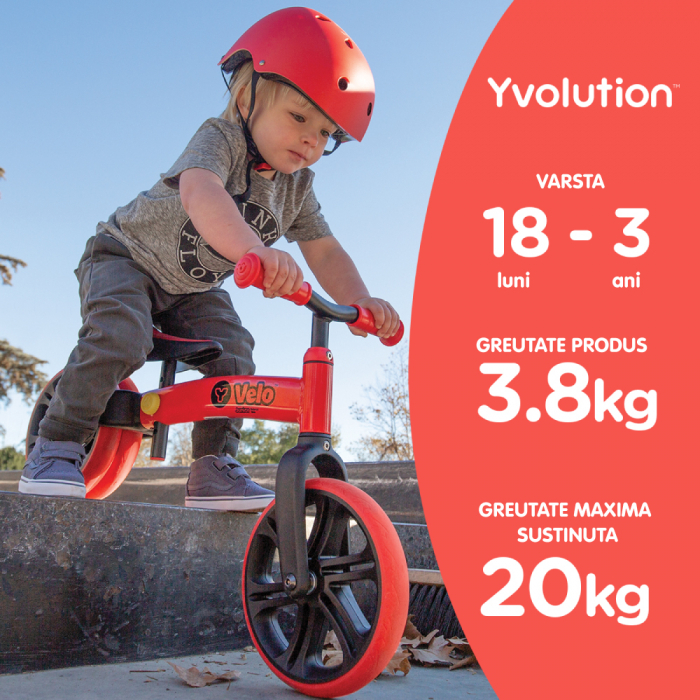 Bicicleta echilibru Yvolution Y Velo Junior Red-Resigilat [6]