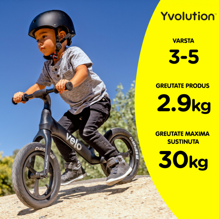 Bicicleta echilibru Yvolution Y Velo Pro Black- Resigilat [6]