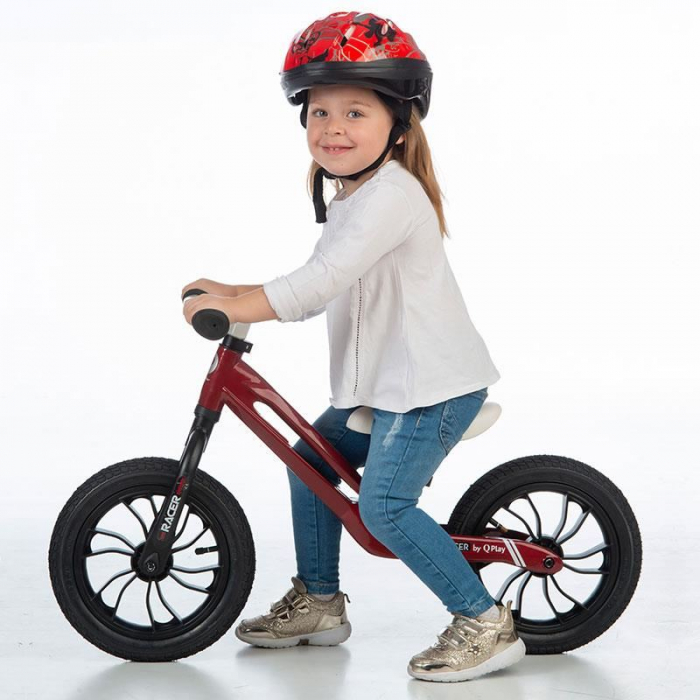 Bicicleta fara pedale QPlay Balance Bike Racer Rosu [4]