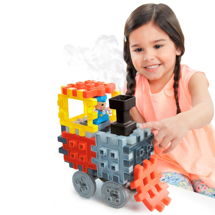 Blocuri de constructie -Tren cu aburi Little Tikes [6]