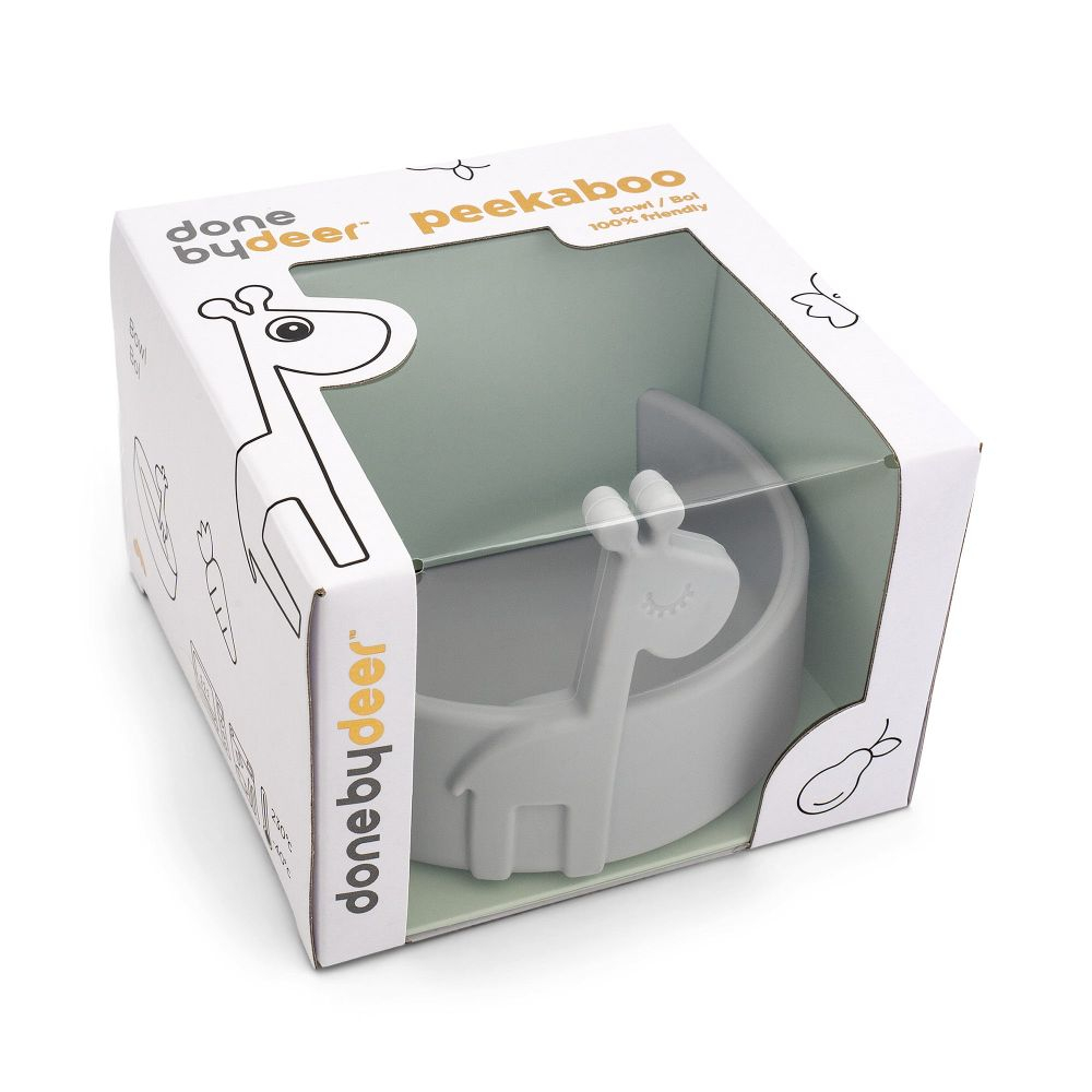 Bol din silicon Done by Deer Peekaboo Raffi Grey [3]