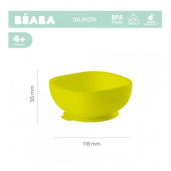 Bol silicon cu ventuza Beaba Green [2]