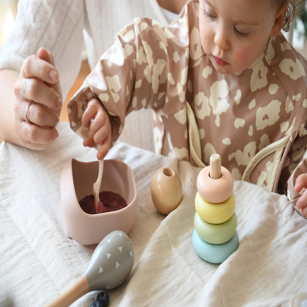 Bol silicon cu ventuza Beaba Cotton Candy [5]