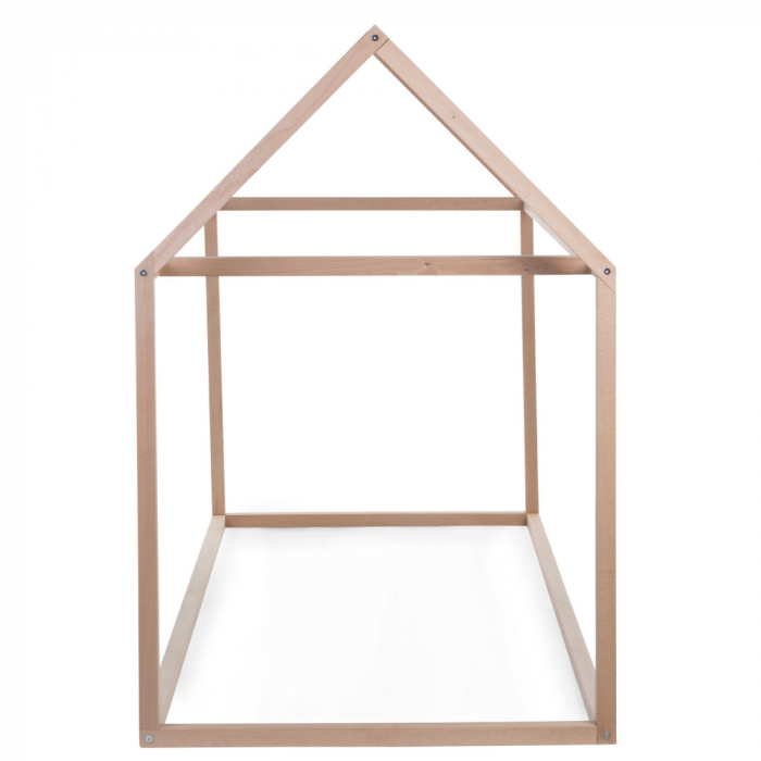 Cadru pat casuta Childhome 90x200 cm Lemn Natural [3]