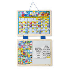 Calendar din lemn magnetic Melissa and Doug