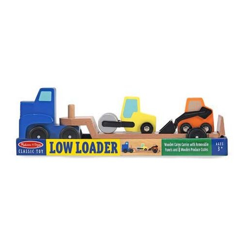 Camion transportor cu platforma cu utilaje de constructii Melissa and Doug [2]